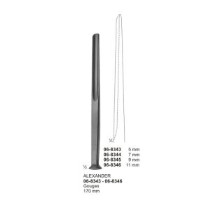 ALEXANDER  Gouges 170 mm 5mm