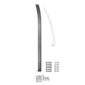 LAMBOTTE 119-OM8391 Osteotomes 245 mm 8mm