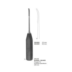 ZIELKE  Gouges for scoliosis-operations 230 mm 5.5mm
