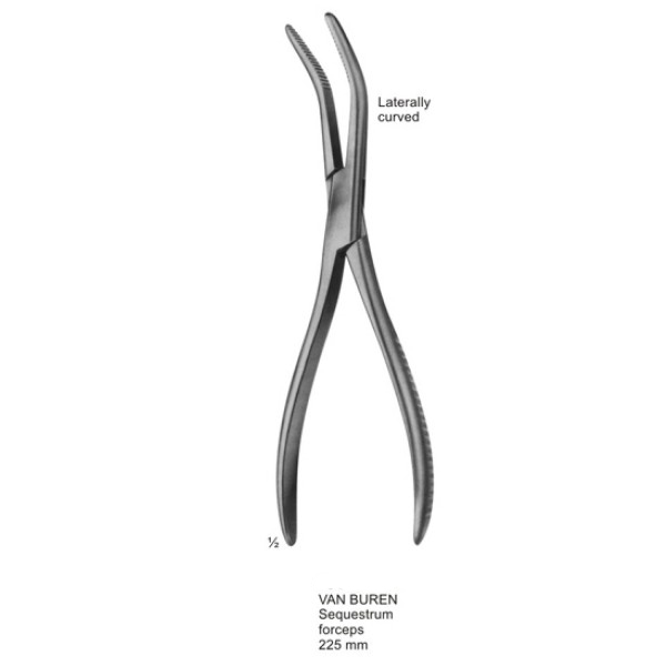 VAN BUREN Sequestrum forceps 225 mm