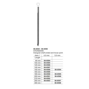 STEINMANN triangular shaft ended and trocar point
