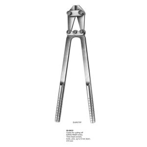 Cutter for cutting off KIRSCHNER wires, Tibia head screws, bolts, pins, up to 6 mm diam. 470 mm